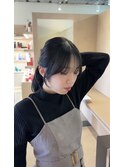流れる顔周り