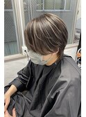 ～大人センターパートメンズメッシュ～【Ria 大阪 梅田】