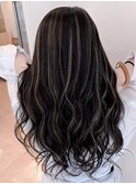 デザインハイライトオージュアブリーチ外国人風コントラスト銀座
