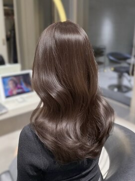 ロンドウル 熊本(Lond ulu) ウェーブミディアムメルティカラー×ブリーチなし韓国【熊本】