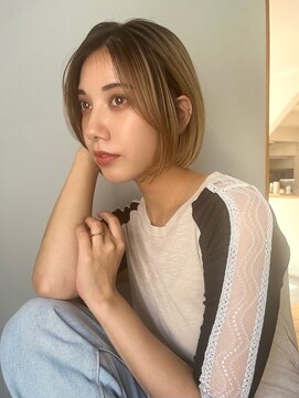 キートスバイガーランド (Kiitos by Garland) 大人可愛い小顔ショートボブ/ベージュカラー/吉祥寺