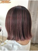 ピンクが好き☆外はねボブ
