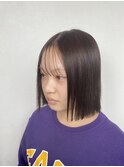 切りっぱなしボブ