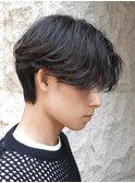 ■スペインカール/スパイキーショート/ブルーブラック/南森町