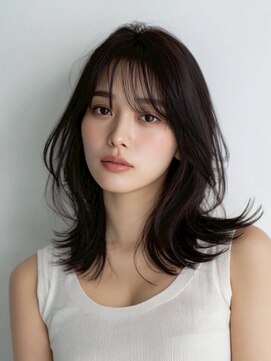 リベルテ 高崎(Liberte) 顔まわり/韓国ヘア/ヨシンモリ/くびれ巻き