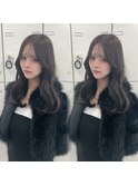 グレージュ　ケアブリーチ　ロング