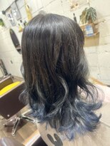 ヘアー ルシア(hair lucia)&nbsp;グラデーションカラー×ブルー