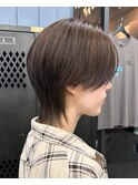 【GEEKS渋谷】センターパート/グレージュ/韓国風ヘア/透明感