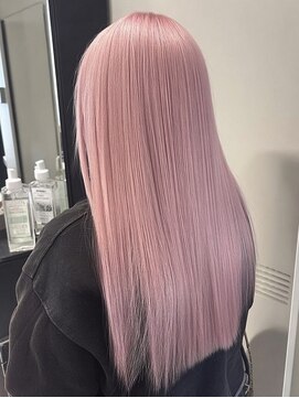 ネハス 名古屋栄店(nehus.) ピンクカラー/ブリーチカラー/ウルフカット/レイヤーカット