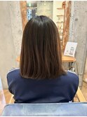 エアストレート×ミディアムボブ【立川美容室】