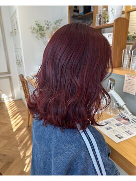 メルク ユニ(merc.uni) 大人ガーリーチェリーレッド