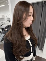 ビーシャンス(B.Chance)&nbsp;結んでも可愛い触覚×レイヤーカット×ブラウングレージュカラー