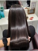 自然な艶髪◎髪質改善ストレート