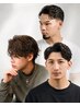 メンズパーマ＋カット￥11660～ [メンズカット/メンズパーマ/眉毛/理容室］