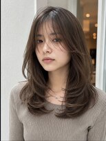 ダル 渋谷/表参道(DAL.)&nbsp;レイヤーカット髪質改善カラー透明感カラー顔まわりカット