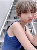 『AUSTIN錦糸町』黒髪前髪カット×インナーカラーショートボブ