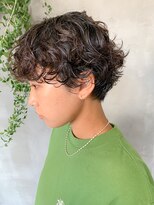 テトヘアー(teto hair)&nbsp;マッシュショート、オリーブベージュ、ベリーショート