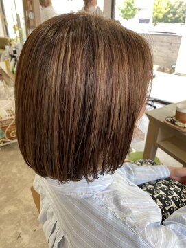 ピーブランズヘアー 大野城コモレビ(P-brandshair onojo Komorebi) シークレットハイライト+ベージュカラー