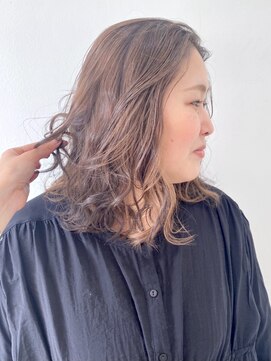 フォーク FOLK 【FOLK】インナーカラー透明感ベージュ☆似合わせミディアム♪