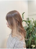 ベージュ系インナーカラー
