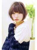ナチュラルボブ☆ミルクティブラウン