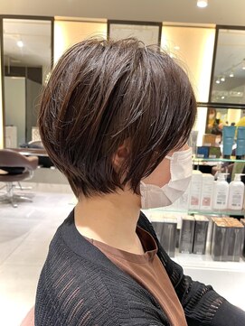 ラボー ノースプラザ店(LA'BO) 【LA'BO三浦】忙しい朝にピッタリ！丸みショートボブ