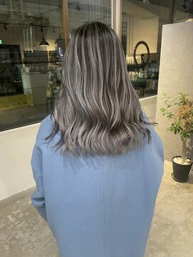 メリー オオサカ(Merly Osaka) 大人気！コントラスト バレイヤージュ_white ash_