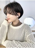 大人可愛い20代30代40代50代小顔ショートボブ丸みショートくびれ