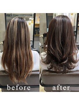 トルネード(TORNADO) ハイライトを活かして1カラー+レイヤーカット n5.10