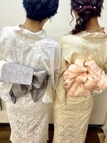 アップスニニー(up's niny)&nbsp;大好評♪『浴衣着付け＋ヘアセット』お友達と一緒に～(*^-^*)