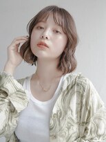 ムク 甲府(muku.)&nbsp;前髪/マチルダボブ/ピンクベージュインナー/グレージュ[甲府駅]