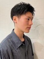 ディスイズバーバーセカンド(THIS IS BARBER 2nd)&nbsp;ツーブロック　黒髪　爽やか　アップバング　メンズショート