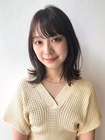 ラフ フロム ガーデン(Laf from GARDEN)&nbsp;【laf 岡本聡美】グレーベージュ/くびレイヤーミディアム