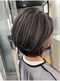 ショート×コントラストハイライト