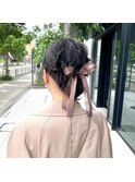 まとめ髪アレンジで大人っぽ可愛く！♪