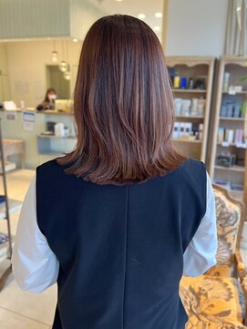 オブジェ シエル(obje't ciel) 【obje’t ciel】透明感color×ミディアムボブ【暮石　唯】