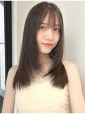 レイヤーカット ミディアムレイヤー 透明感カラー