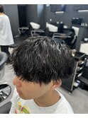 メンズマッシュ×ツイストスパイラルパーマ