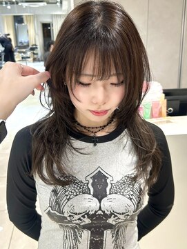 ソル ジングウマエ(SOL JINGUMAE) mayu指名//ミディアムレイヤーウルフハッシュカットウルフ