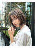 外ハネボブ 20代30代40代ヘア 小顔 神戸ボブ 三ノ宮