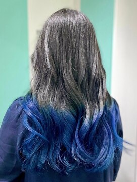 マティーナ ヘアー 池袋(Matina hair) 【グレーブルーグラデーション】池袋美容室