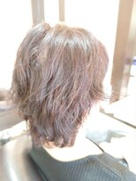 アンダウ(ANDEW)&nbsp;大人女性ハイライト白髪染めナチュラルウェーブスタイル