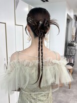 グラフ 銀座(GRAFF)&nbsp;お呼ばれヘア/ヘアセット/カチモリ/ロングヘア/金箔