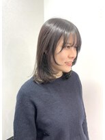 アオ(AO。)&nbsp;ミディアムレイヤー/レイヤーカット/顔周りカット