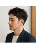 大人メンズ刈り上げナチュラルパーマ　20代 30代 40代 50代 60代