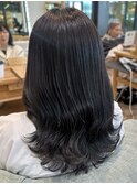 暗髪グレージュ透明感カラーFU-40