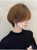 黒髪カタログ/ショート/オリーブグレー/小顔に見せるヘア☆183