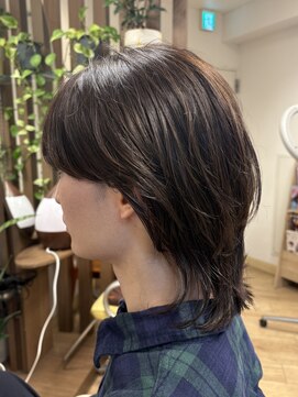 カットサロン ウシジマ(CUT SALON USHIJIMA) 【ミディアムニュアンスパーマニュアンスカラーメンズカット】