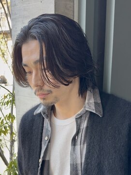 オルト(Altn) 大人の波巻きツイストスパイラルパーマミディアムロングメンズ