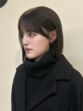 ナループロア ルームー(Nalu pu loa ROOMOO) タッセルカット／タッセルボブ/韓国ボブ/切りっぱなしボブ